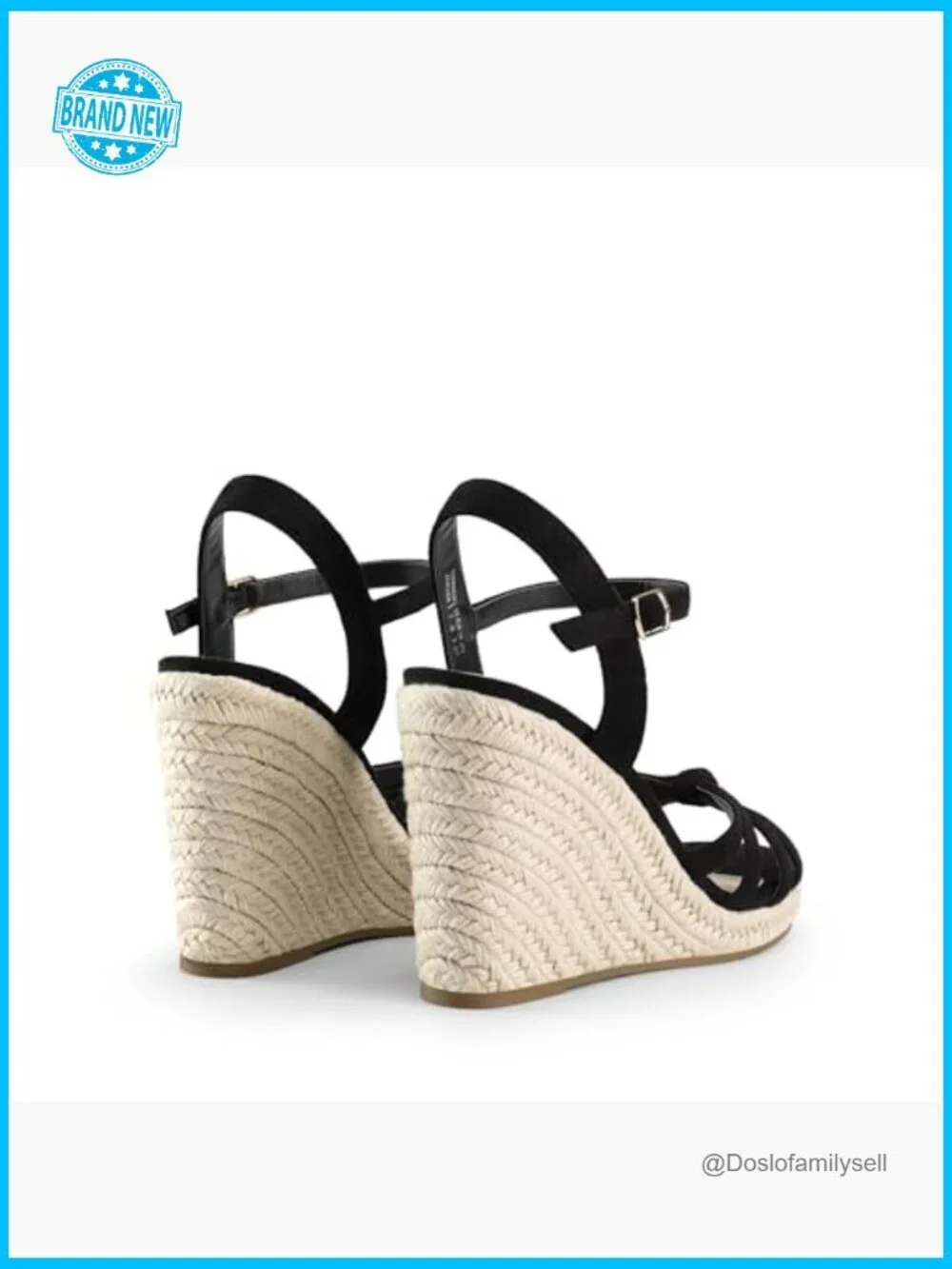 Strappy Espadrille Wedge Sandals Dressy Summer Casual Women Platform Heels with